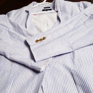 Talbots plus size cotton/linen suit jacket